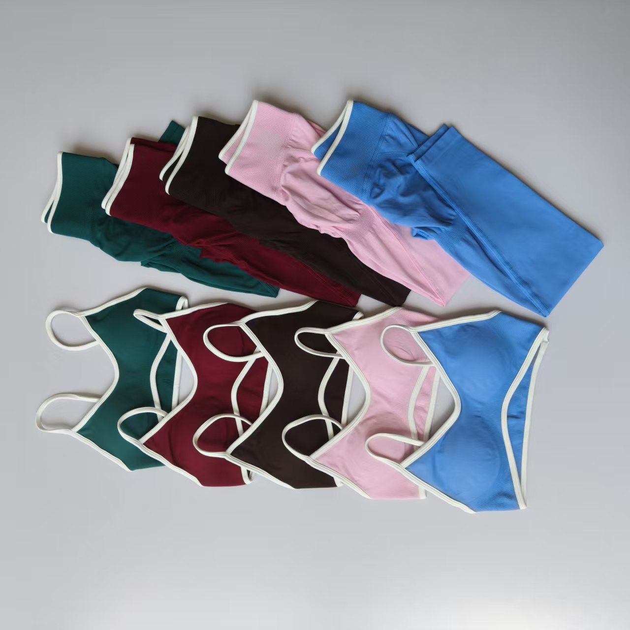 Home Gym Full Body - Seamless 2PCS Legging Sets Women's Strappy