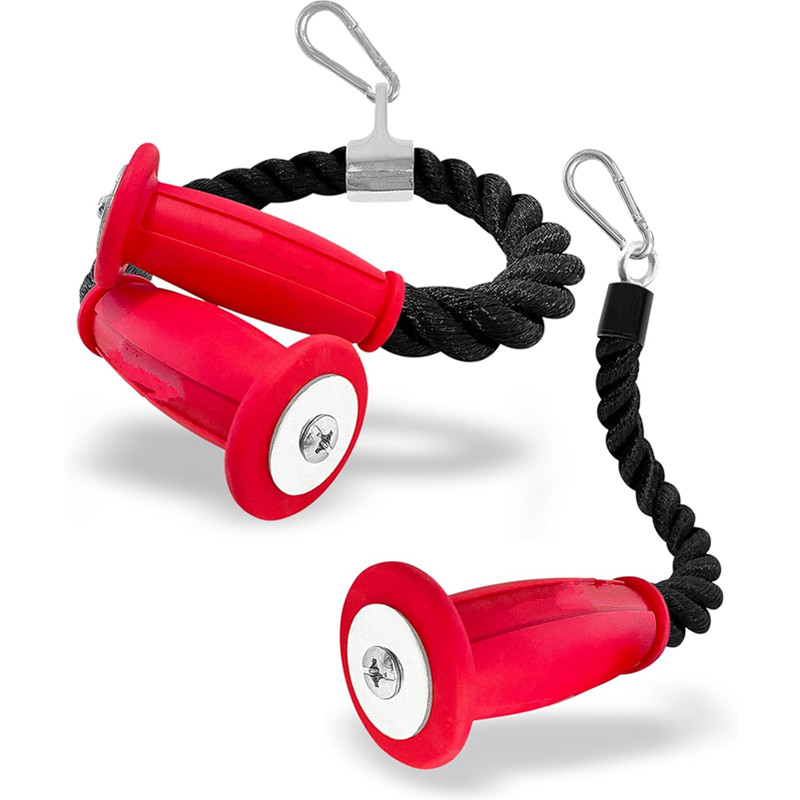 Home Gym Cable - Ergonomic Tricep Ropes Non-Slip Cable Attachment