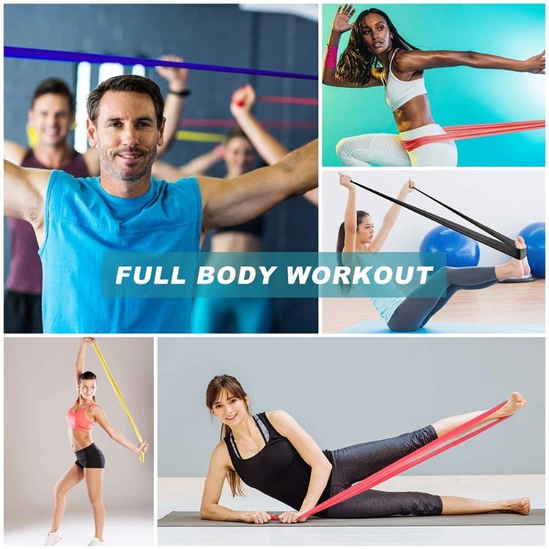 Natural Latex Resistance Bands - Home Gym Resistance Machine ulasan dan harga