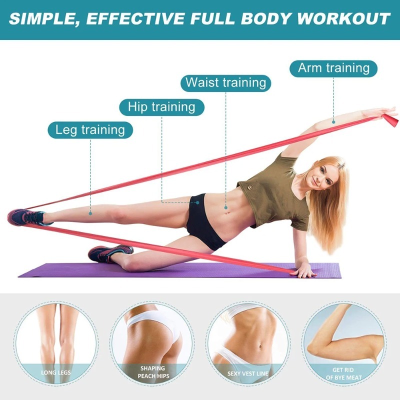 Natural Latex Resistance Bands - Home Gym Resistance Machine ulasan dan harga