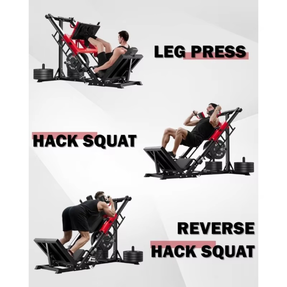 3-in-1 Leg Press Hack Squat Ma - Home Gym Quad ulasan dan harga