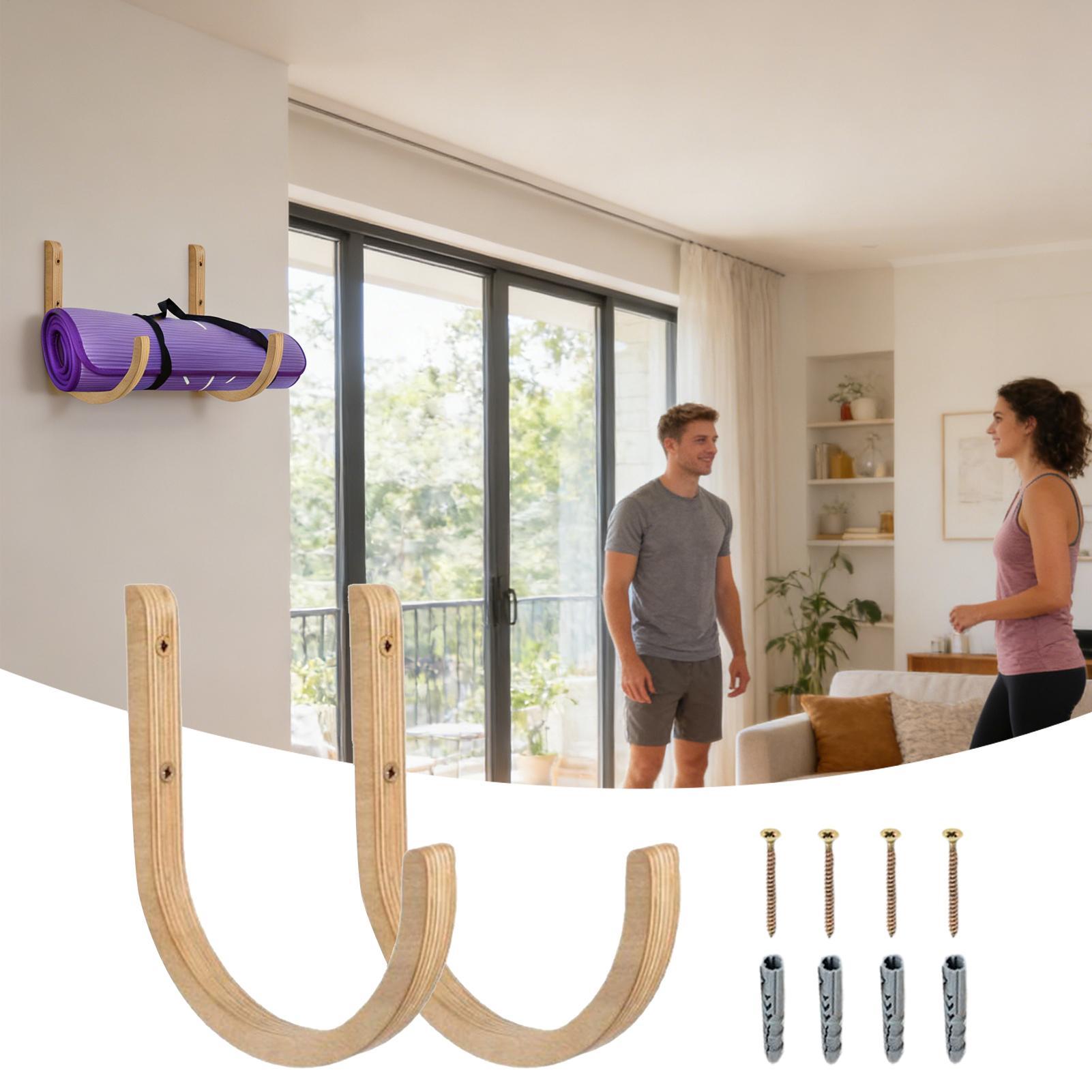 Yoga Mat Organizer 2 Pieces Wo - Home Gym Yoga Storage ulasan dan harga