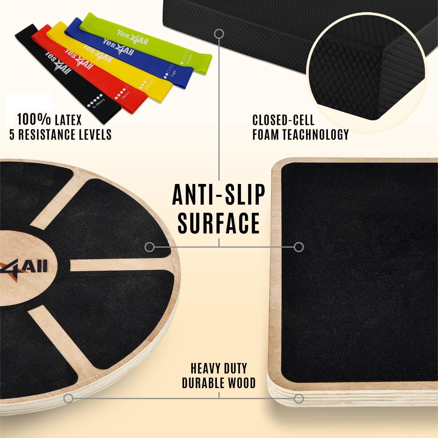 Versatile Wooden Wobble Balanc - Wobble Board Balance ulasan dan harga