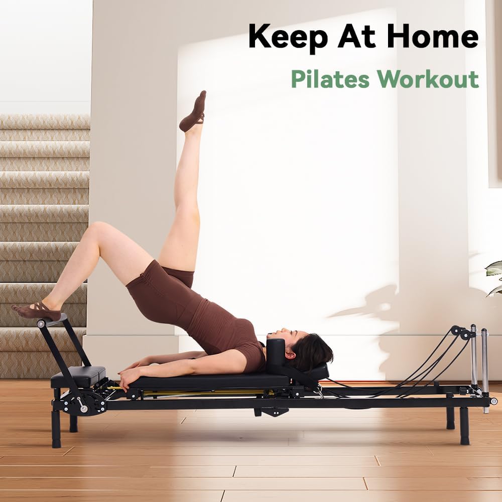 Foldable Pilates Reformer Mach - Home Gym Resistance ulasan dan harga