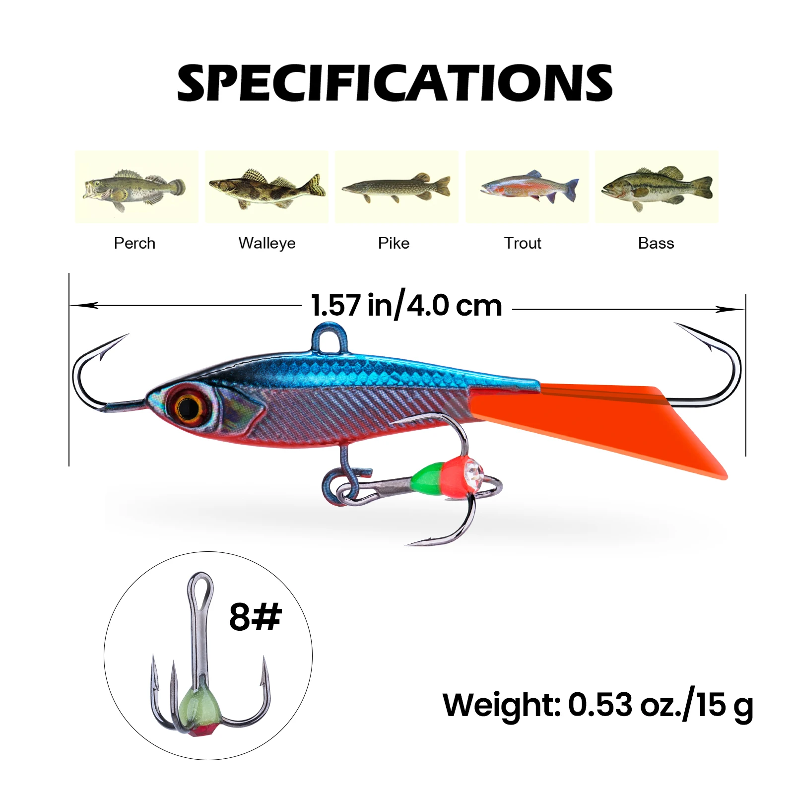 Goture Ice Fishing Lure Winter - Wobble Board Balance ulasan dan harga