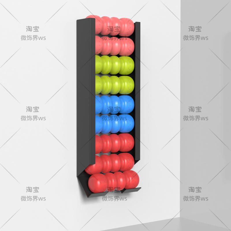 ‌Wall Mounted Sports Ball Rack - Home Gym Yoga Storage ulasan dan harga
