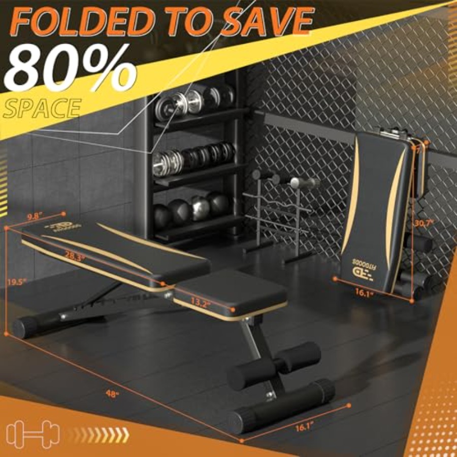Adjustable Weight Bench for Ho - Home Gym Weight ulasan dan harga