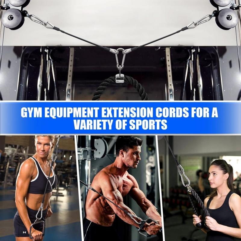 1/2 pcs gym cable extension co - Home Gym Bowflex Machine ulasan dan harga