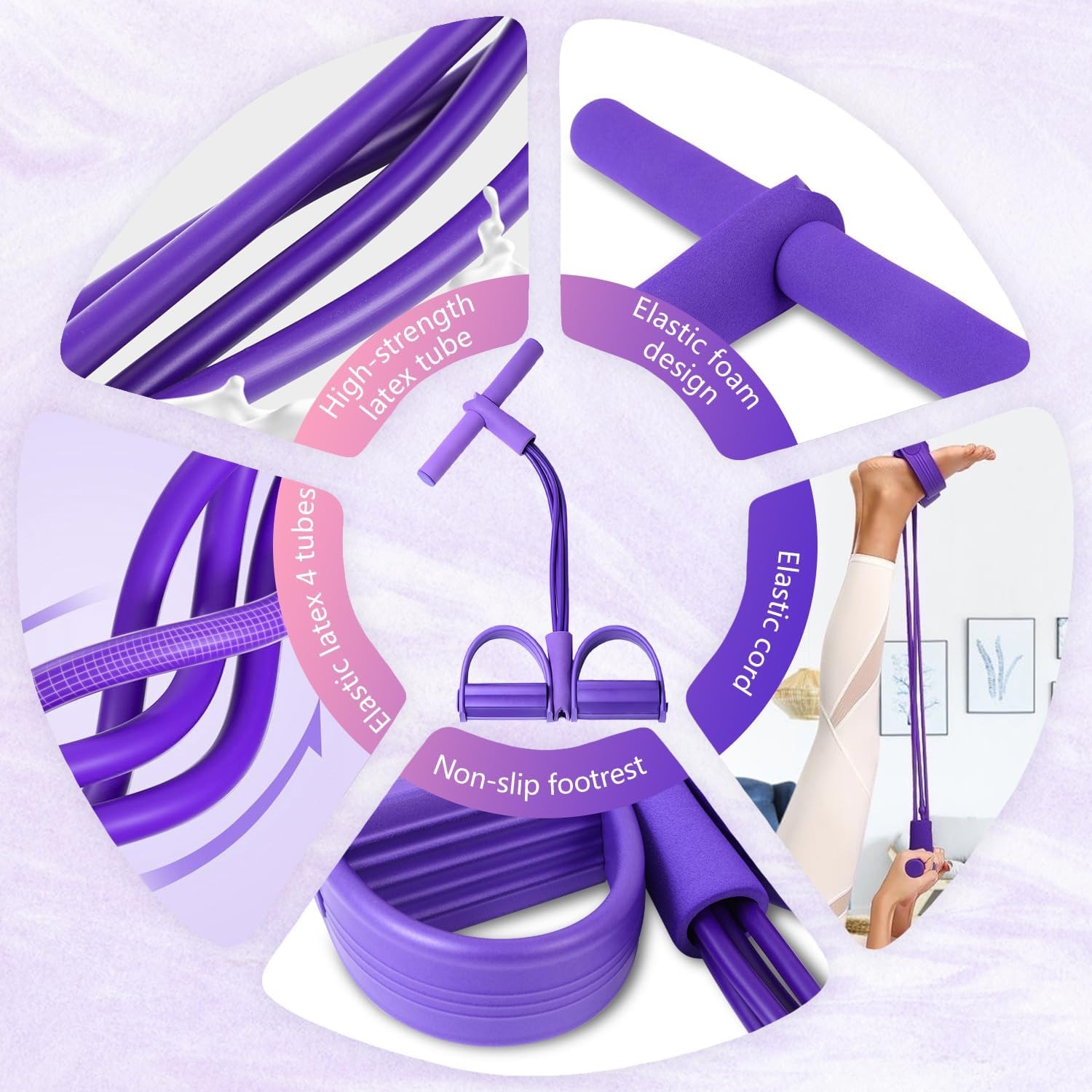 4-Tube Pedal Resistance Band M - Home Gym Resistance ulasan dan harga
