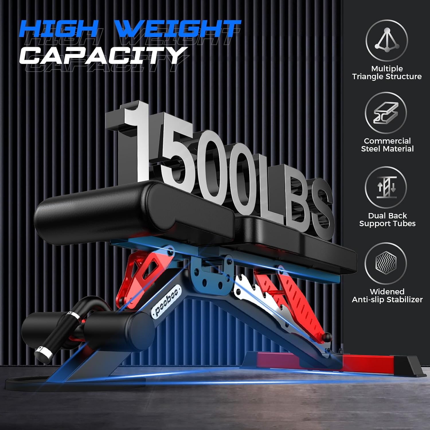 Adjustable Weight Bench, 1500  - Home Gym Weight ulasan dan harga