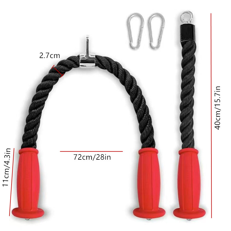 Ergonomic Non Slip Tricep Rope - Home Gym Cable ulasan dan harga
