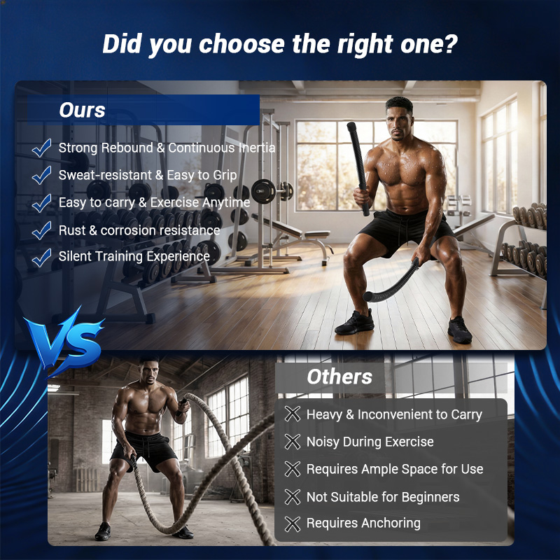 UMAY Ropeless Battle Rope, Low - Home Gym Full Body ulasan dan harga