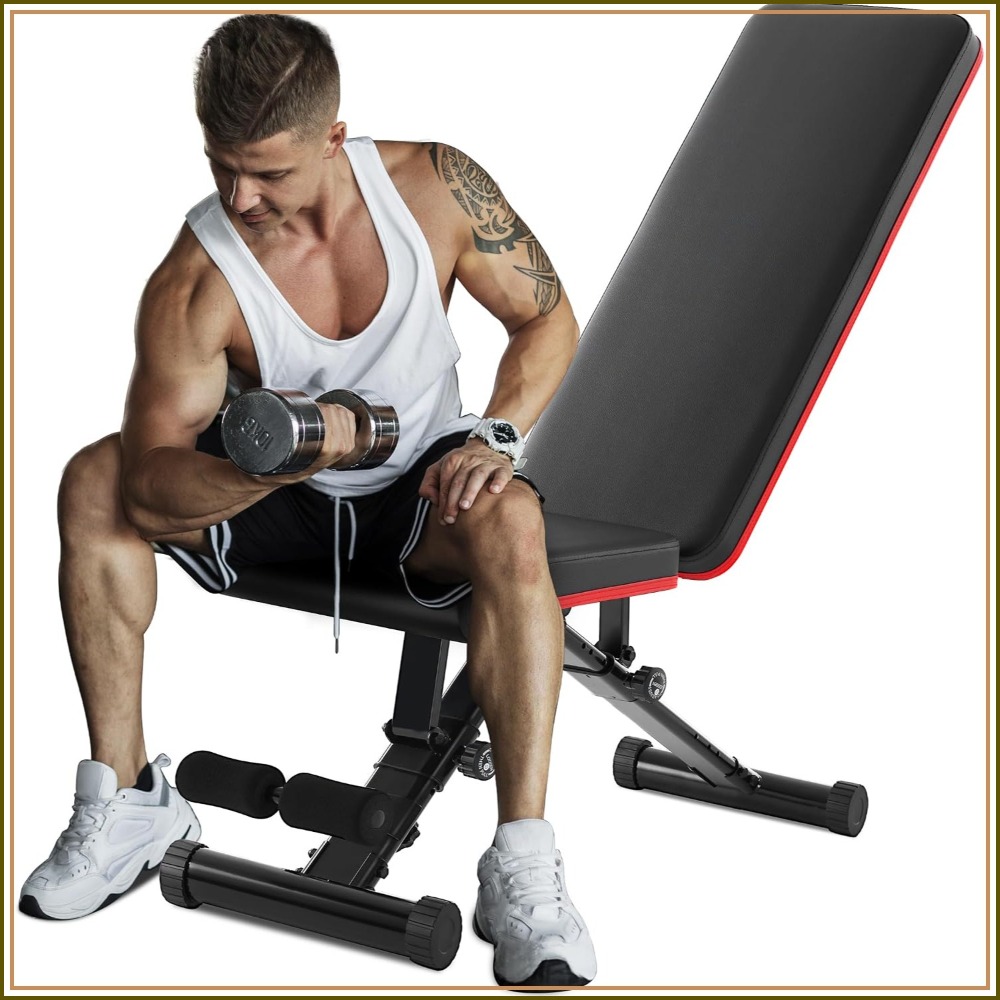 Adjustable Weight Bench for Fu - Home Gym Full Body ulasan dan harga