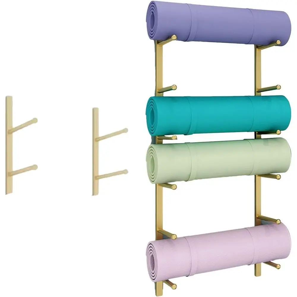 Wall-Mounted Metal Gym Rack fo - Home Gym Yoga Storage ulasan dan harga