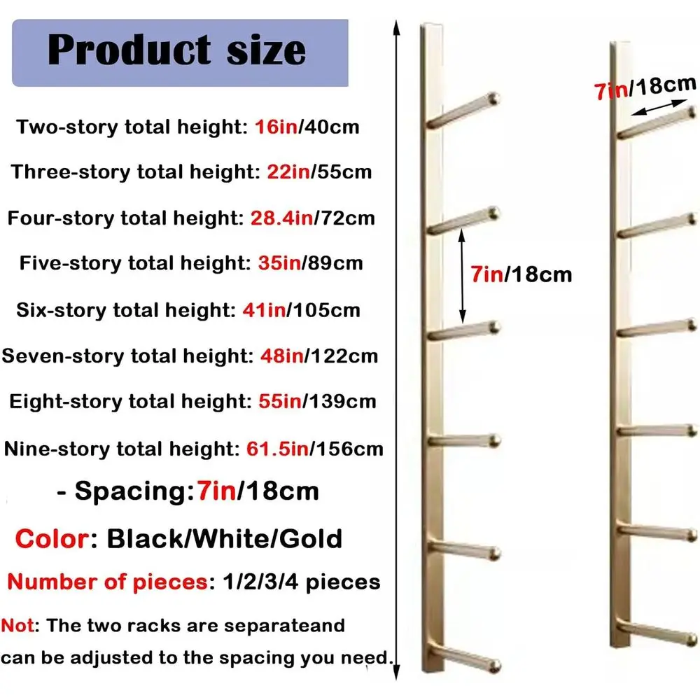 Wall-Mounted Metal Gym Rack fo - Home Gym Yoga Storage ulasan dan harga