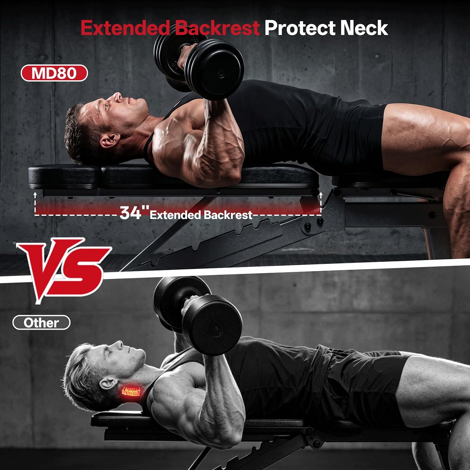 Adjustable Weight Bench 1300LB - Home Gym Weight ulasan dan harga
