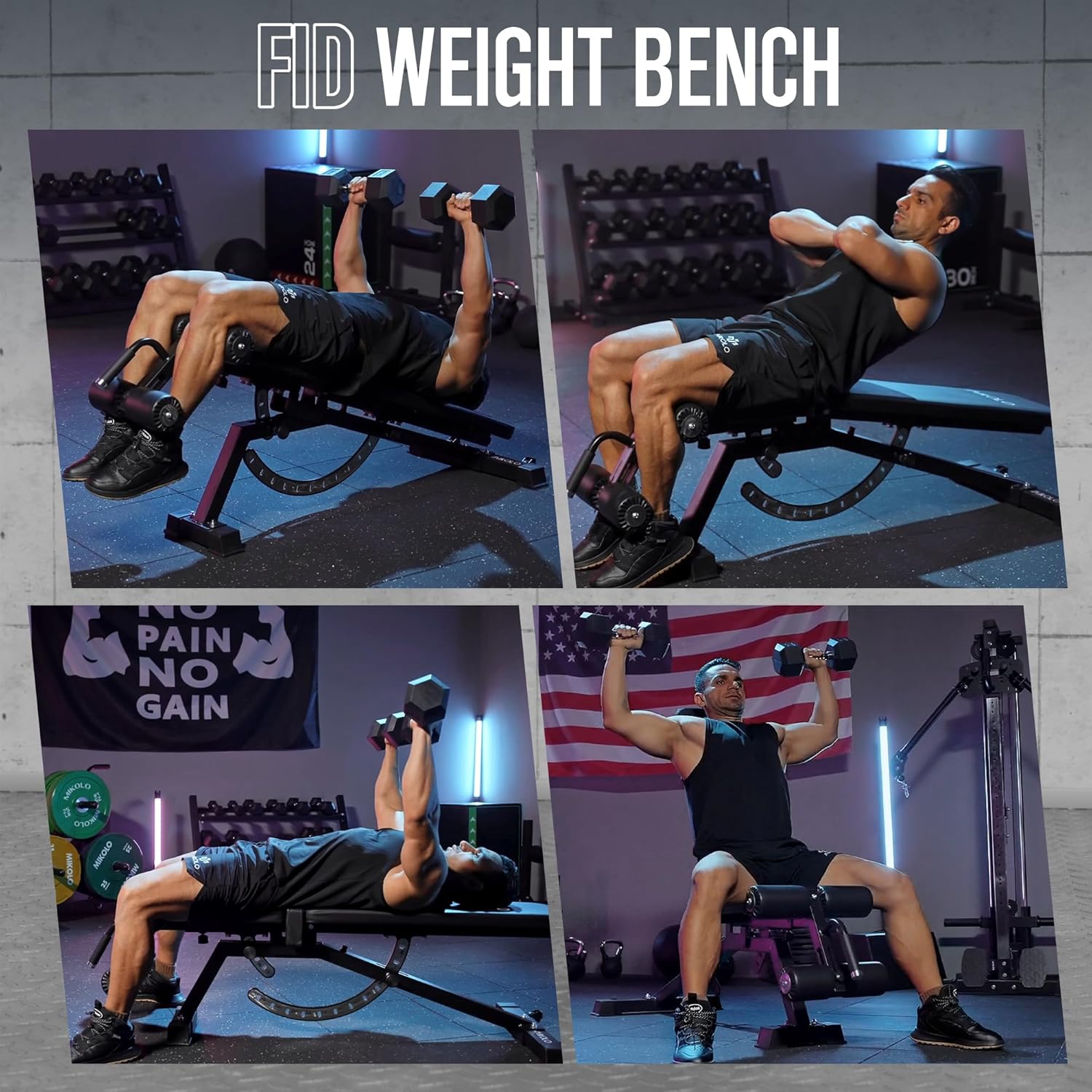 Home Gym Weight Bench - Steel  - Home Gym Weight ulasan dan harga