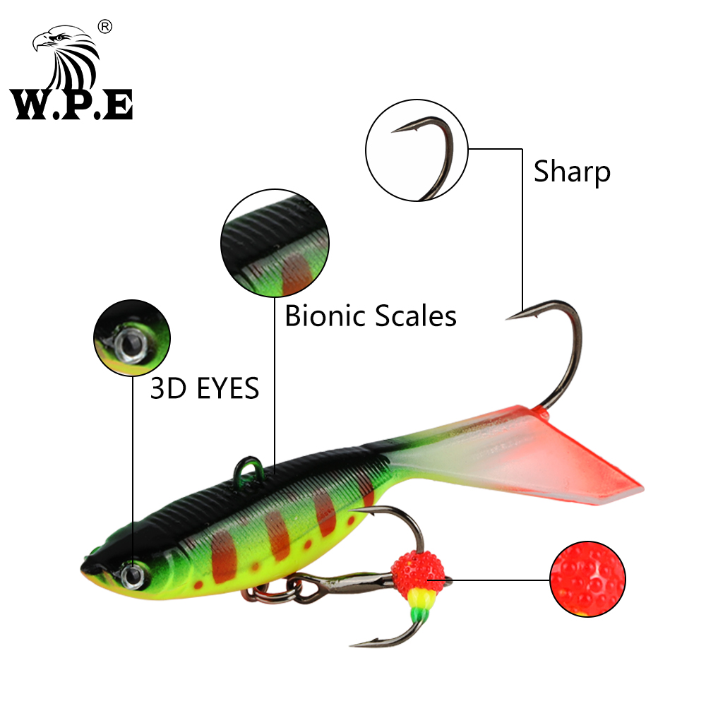 W.P.E Ice Fishing Lure 1pcs 60 - Wobble Board Balance ulasan dan harga
