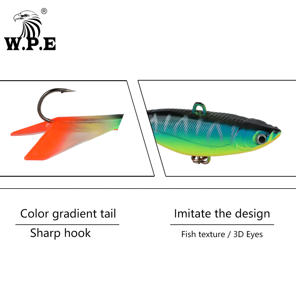 W.P.E Ice Fishing Lure 1pcs 60 - Wobble Board Balance ulasan dan harga