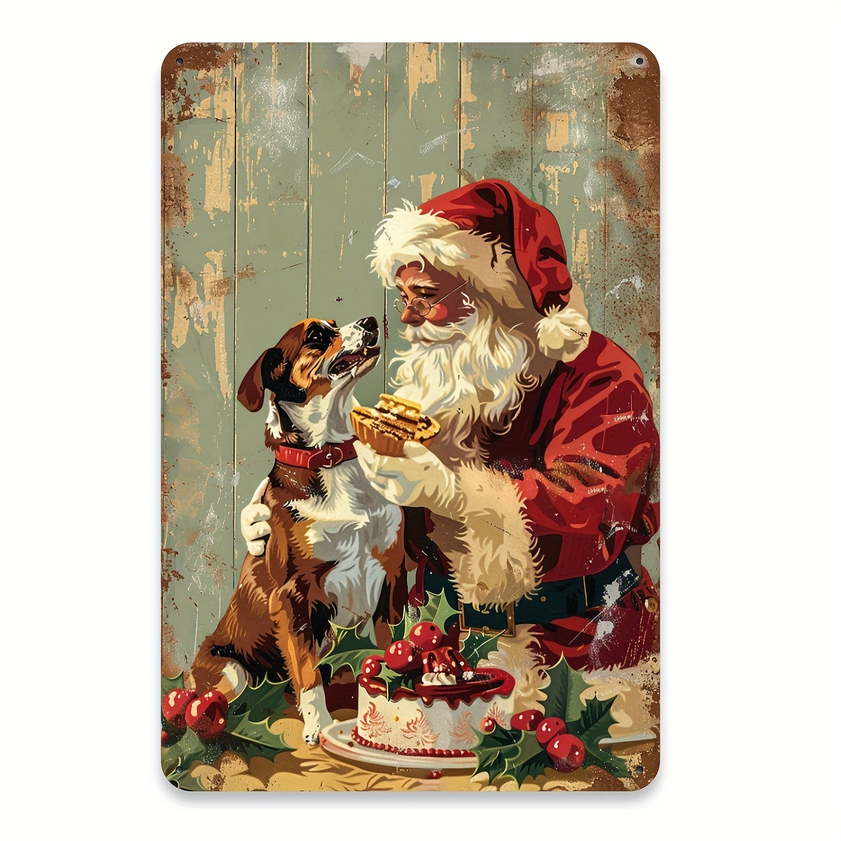 Vintage Christmas Santa and Do - Home Gym In Garage ulasan dan harga