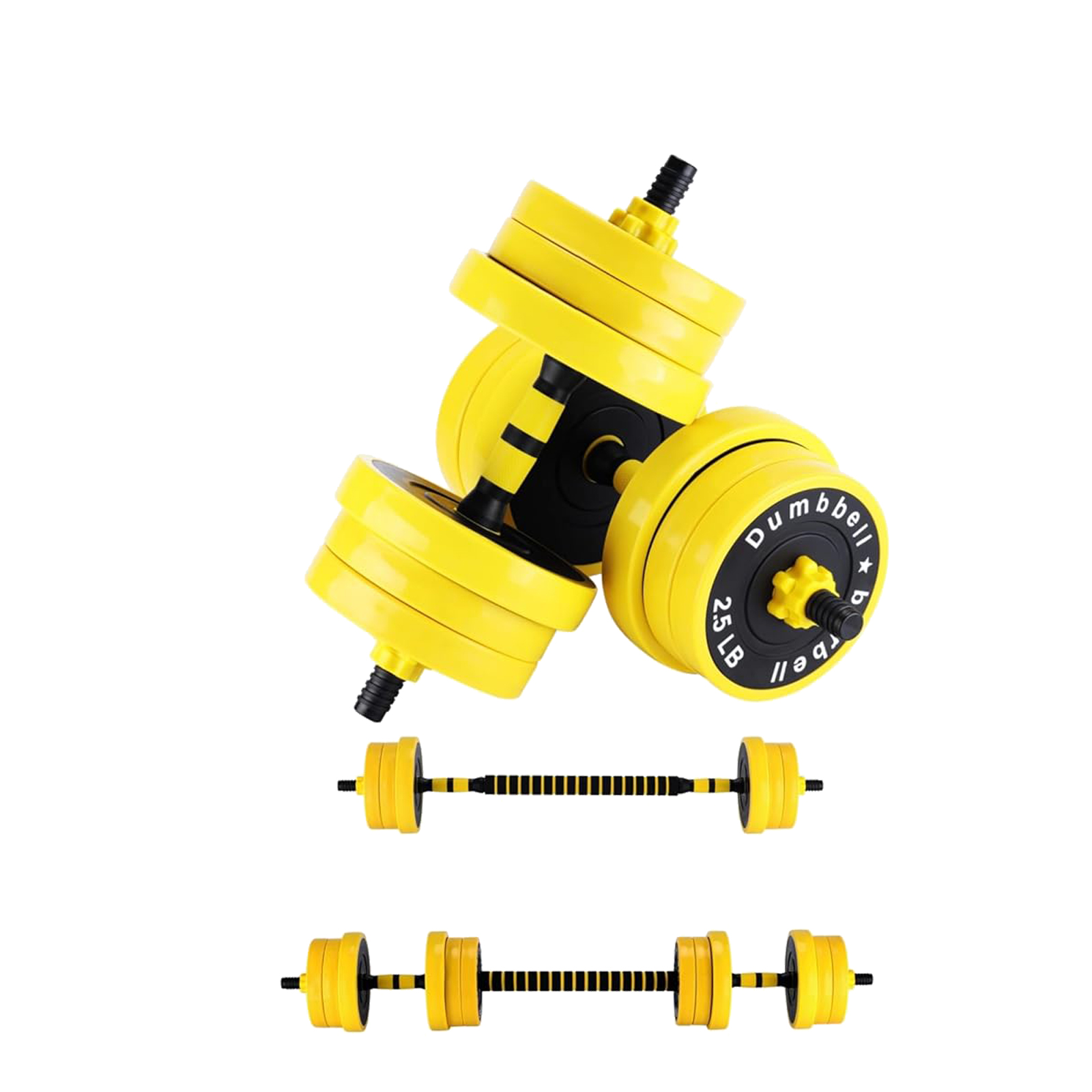 Adjustable Weights Set for Hom - Home Gym Yellow ulasan dan harga