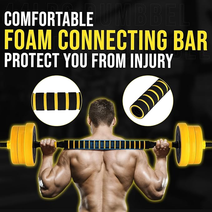 Adjustable Weights Set for Hom - Home Gym Yellow ulasan dan harga