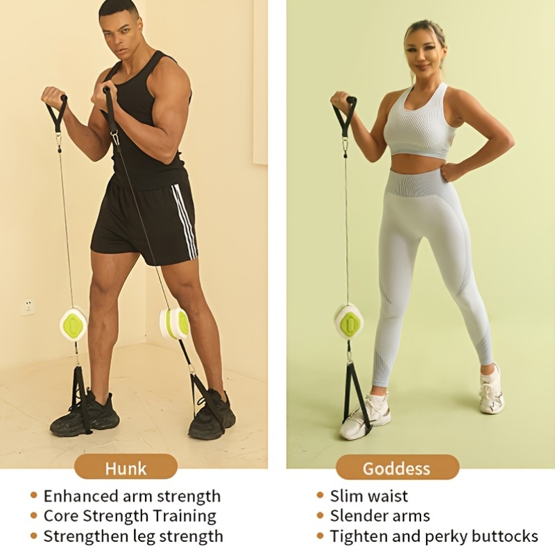 Portable Retractable Cable Tra - Home Gym Cable ulasan dan harga
