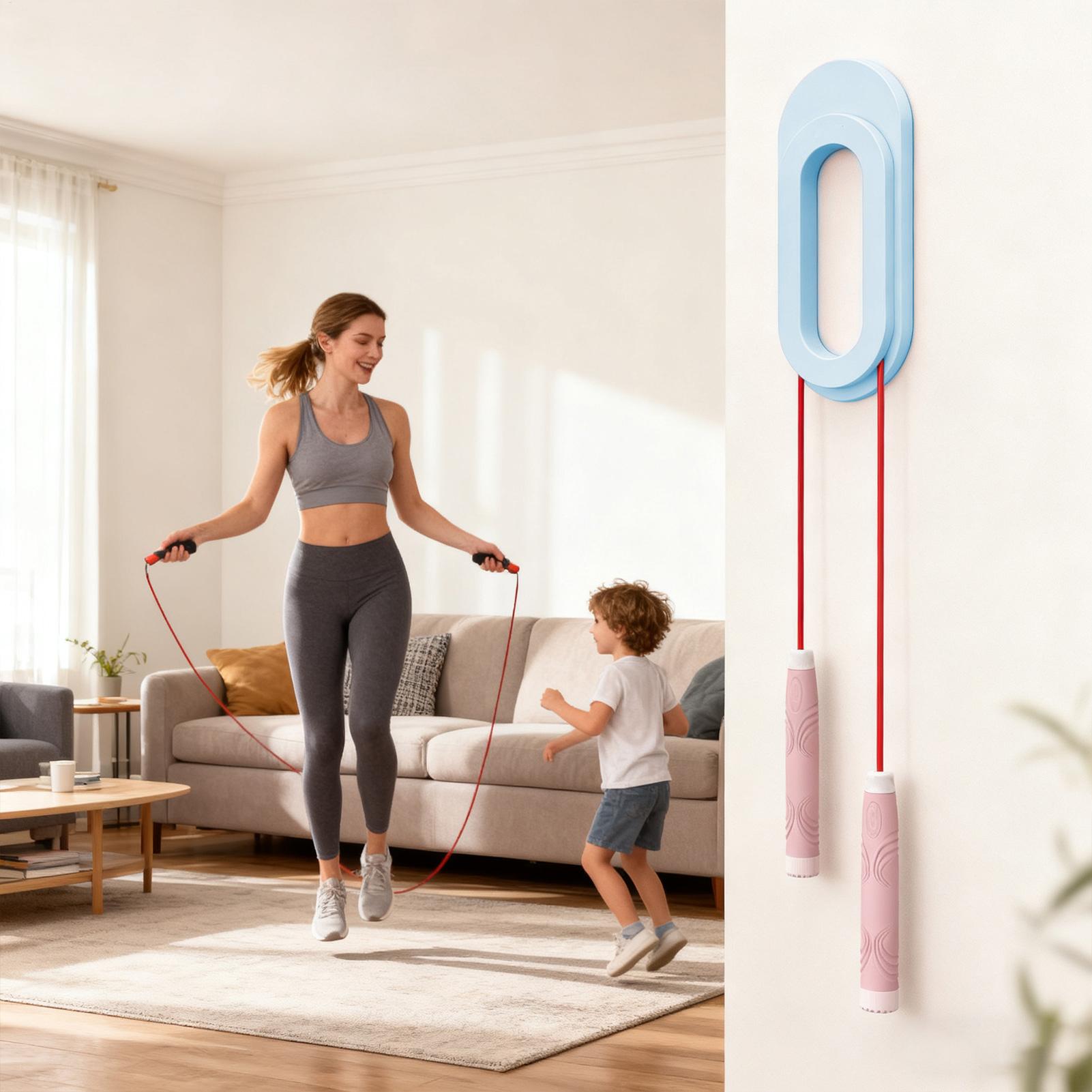 Wall Mounted Jump Rope Hanger  - Home Gym Yoga Storage ulasan dan harga