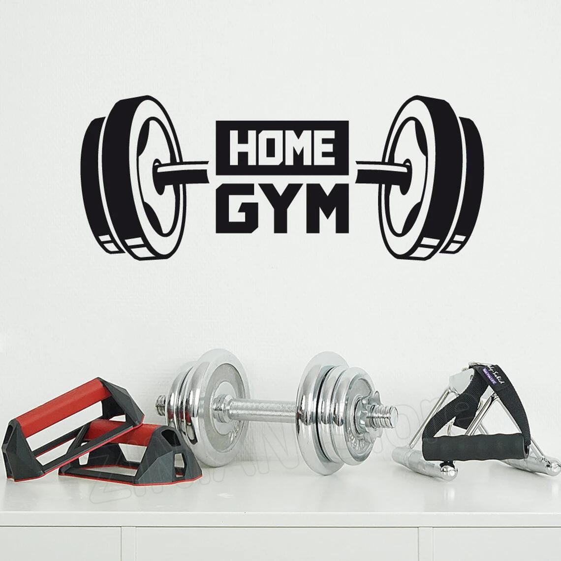 Fitness Home Gym Decor Wall St - Home Gym In Garage ulasan dan harga